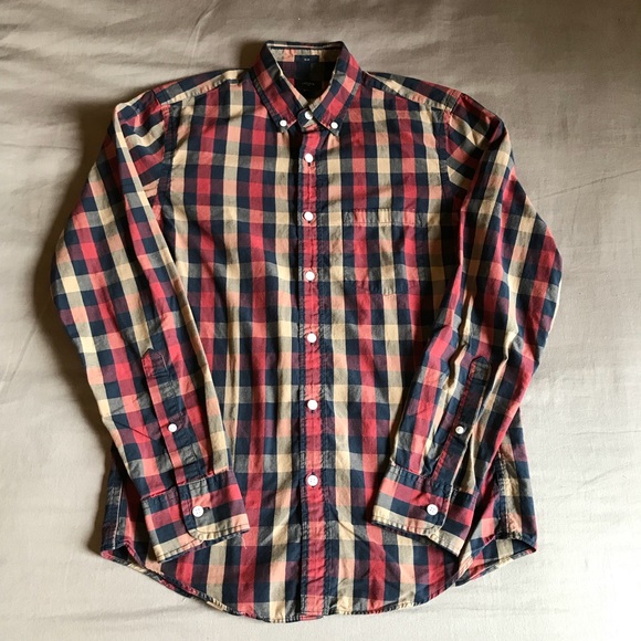 J. Crew, Gingham Oxford shirt, NWOT - Picture 4 of 4